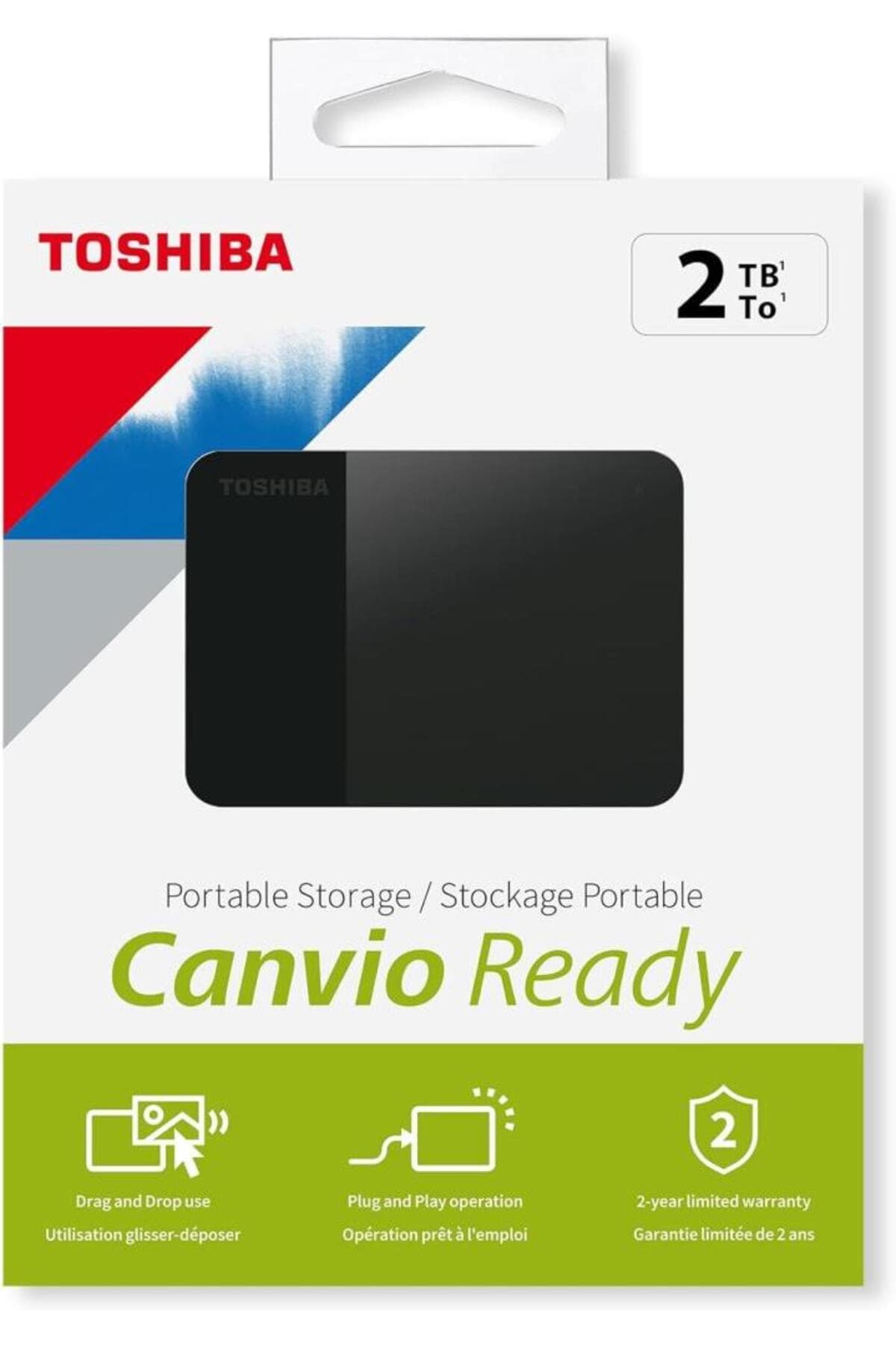 هارد اکسترنال Toshiba Canvio Ready 2.5" Gen1 USB 3.2 ظرفیت 2TB مدل HDTP320EK3AA هارد اکسترنال Toshiba Canvio Ready 2.5" Gen1 USB 3.2 ظرفیت 2TB مدل HDTP320EK3AA