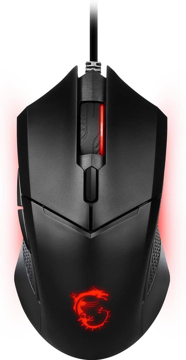 ماوس گیمینگ نوری MSI با 4200 DPI و LED قرمز رنگ مشکی مدل Clutch GM08 ماوس گیمینگ نوری MSI با 4200 DPI و LED قرمز رنگ مشکی مدل Clutch GM08