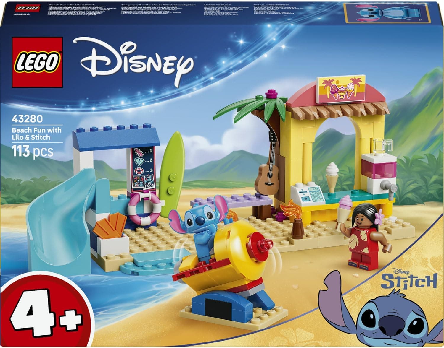 لگو Disney Lilo و Stitch سرگرمی ساحلی مدل 43280 لگو Disney Lilo و Stitch سرگرمی ساحلی مدل 43280