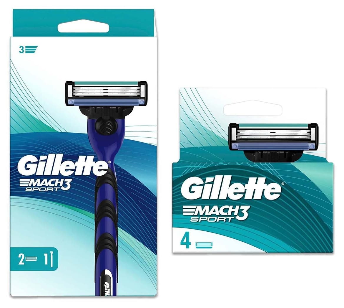 خودتراش Gillette Mach3 Start، 2 تیغ یدک و سری یدک Mach3 Start x 4 خودتراش Gillette Mach3 Start، 2 تیغ یدک و سری یدک Mach3 Start x 4