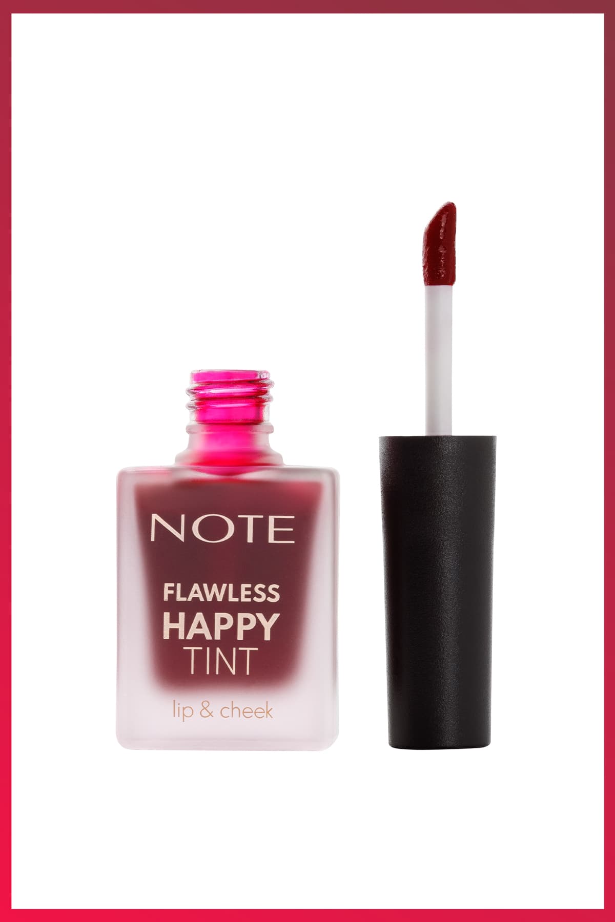 تینت لب و گونه مایع Note Cosmetics Flawless Happy Tint شماره 03 صورتی تینت لب و گونه مایع Note Cosmetics Flawless Happy Tint شماره 03 صورتی