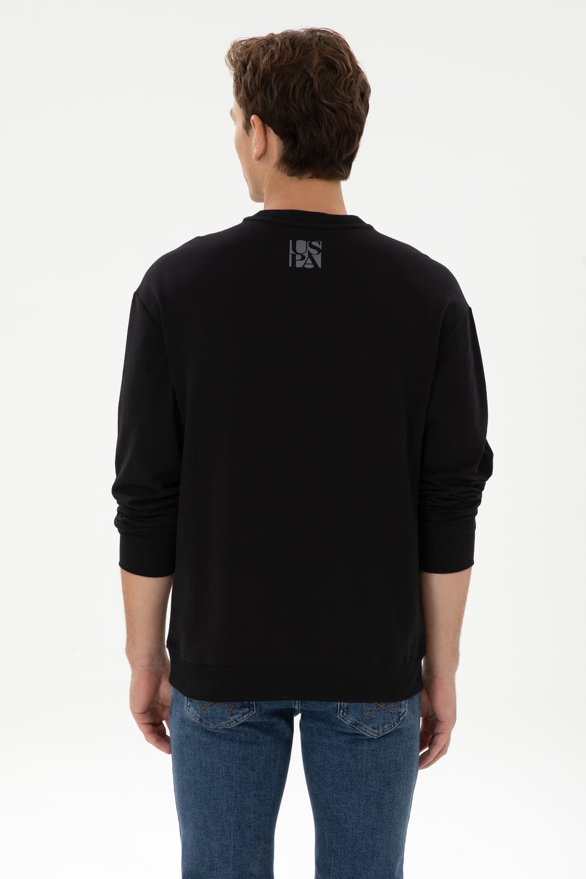 سوئیشرت مردانه U.S. Polo Assn. فیت راحت یقه گرد مشکی نازک مدل 50316378-VR046 سوئیشرت مردانه U.S. Polo Assn. فیت راحت یقه گرد مشکی نازک مدل 50316378-VR046