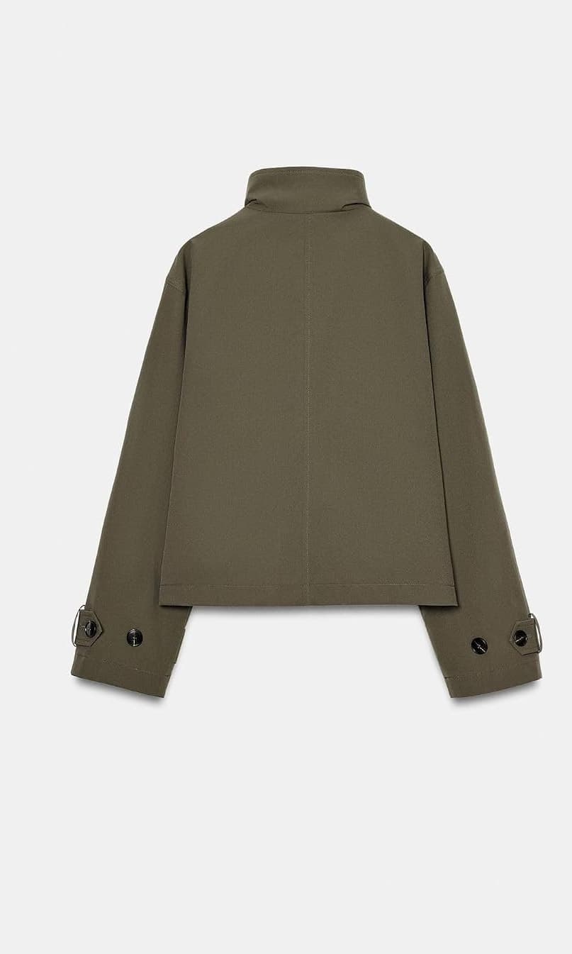 ترنچکت مردانه Zara دوبرست کوتاه ترنچکت مردانه Zara دوبرست کوتاه