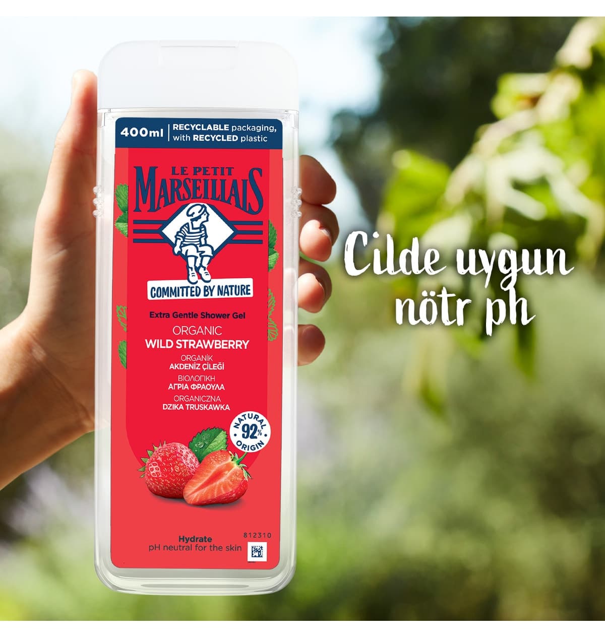 ژل دوش زنانه Le Petit Marseillais توت فرنگی مدیترانهای 400 ml ژل دوش زنانه Le Petit Marseillais توت فرنگی مدیترانهای 400 ml