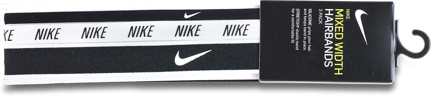 هدبند مردانه Nike عرض مختلف بسته 3 تایی مشکی/سفید هدبند مردانه Nike عرض مختلف بسته 3 تایی مشکی/سفید