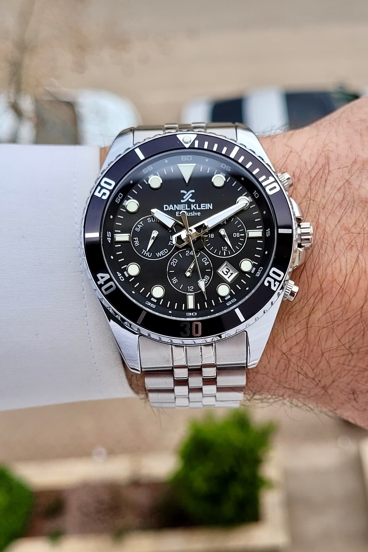 ساعت مچی مردانه Daniel Klein صفحه مشکی بند خاکستری قابل تنظیم 45mm ساعت مچی مردانه Daniel Klein صفحه مشکی بند خاکستری قابل تنظیم 45mm