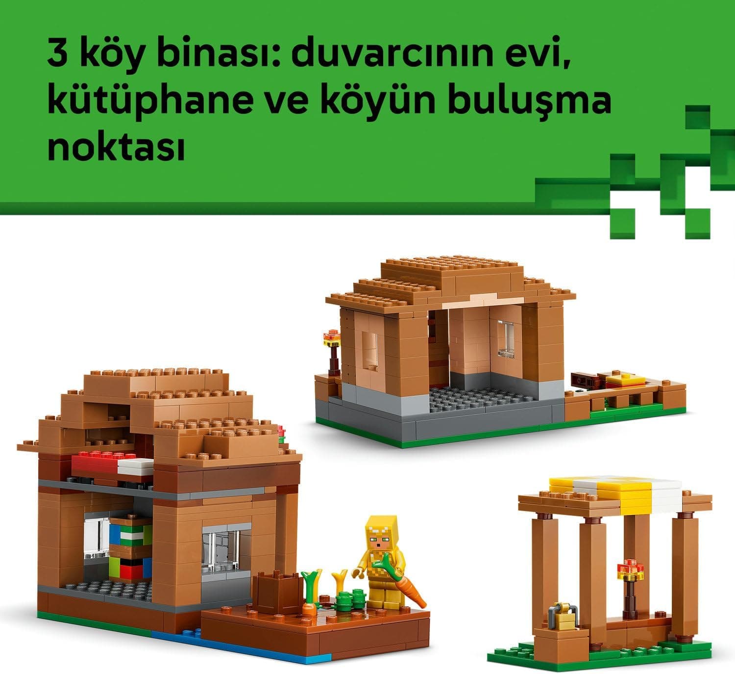 لگو Minecraft حمله Evoker به روستا مدل 21596 لگو Minecraft حمله Evoker به روستا مدل 21596