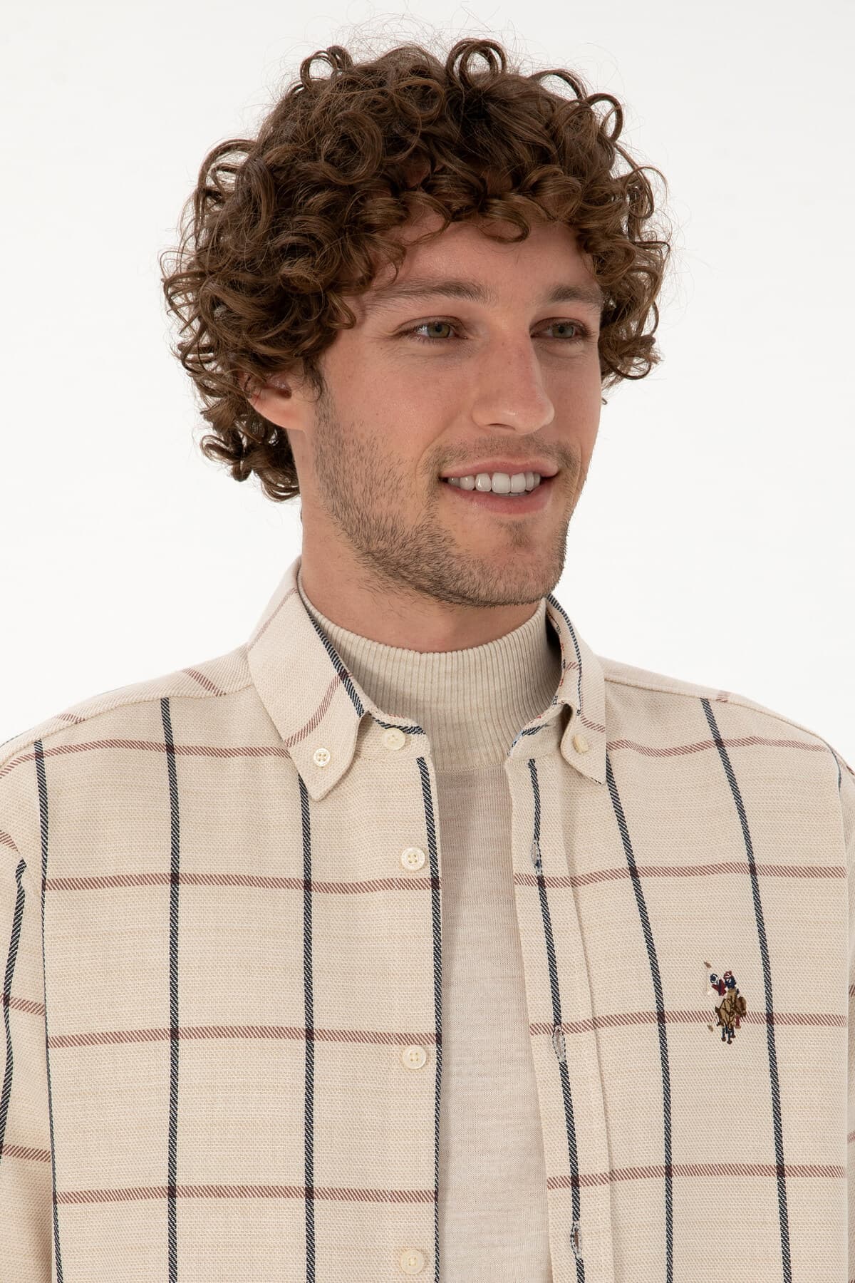 پیراهن مردانه U.S. Polo Assn. کرم چهارخانه آستینبلند فیت معمولی مدل 50316617-VR182 پیراهن مردانه U.S. Polo Assn. کرم چهارخانه آستینبلند فیت معمولی مدل 50316617-VR182