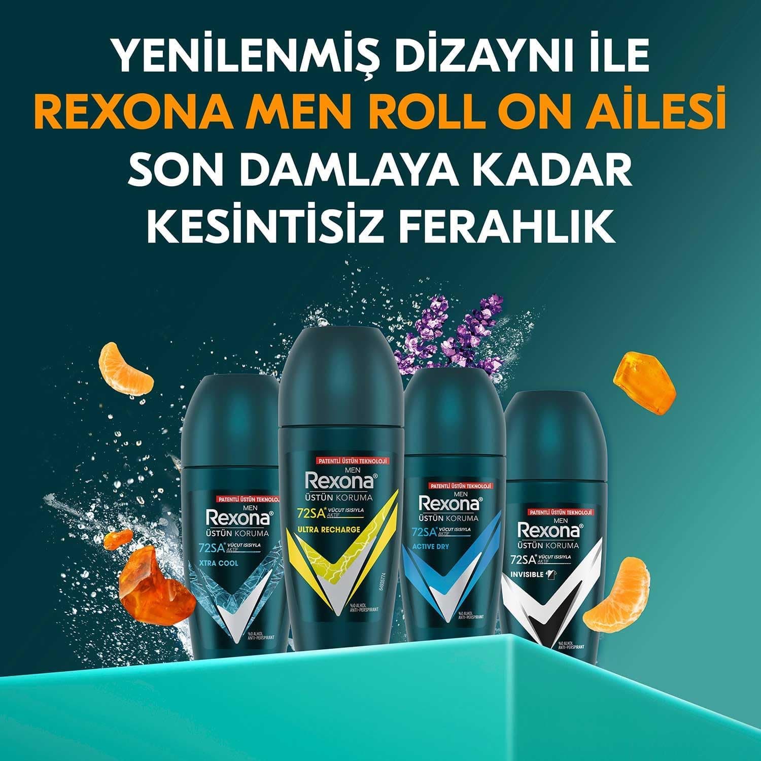 دئودورانت رولآن مردانه Rexona مدل Ultra Recharge، 50 میلیلیتر دئودورانت رولآن مردانه Rexona مدل Ultra Recharge، 50 میلیلیتر