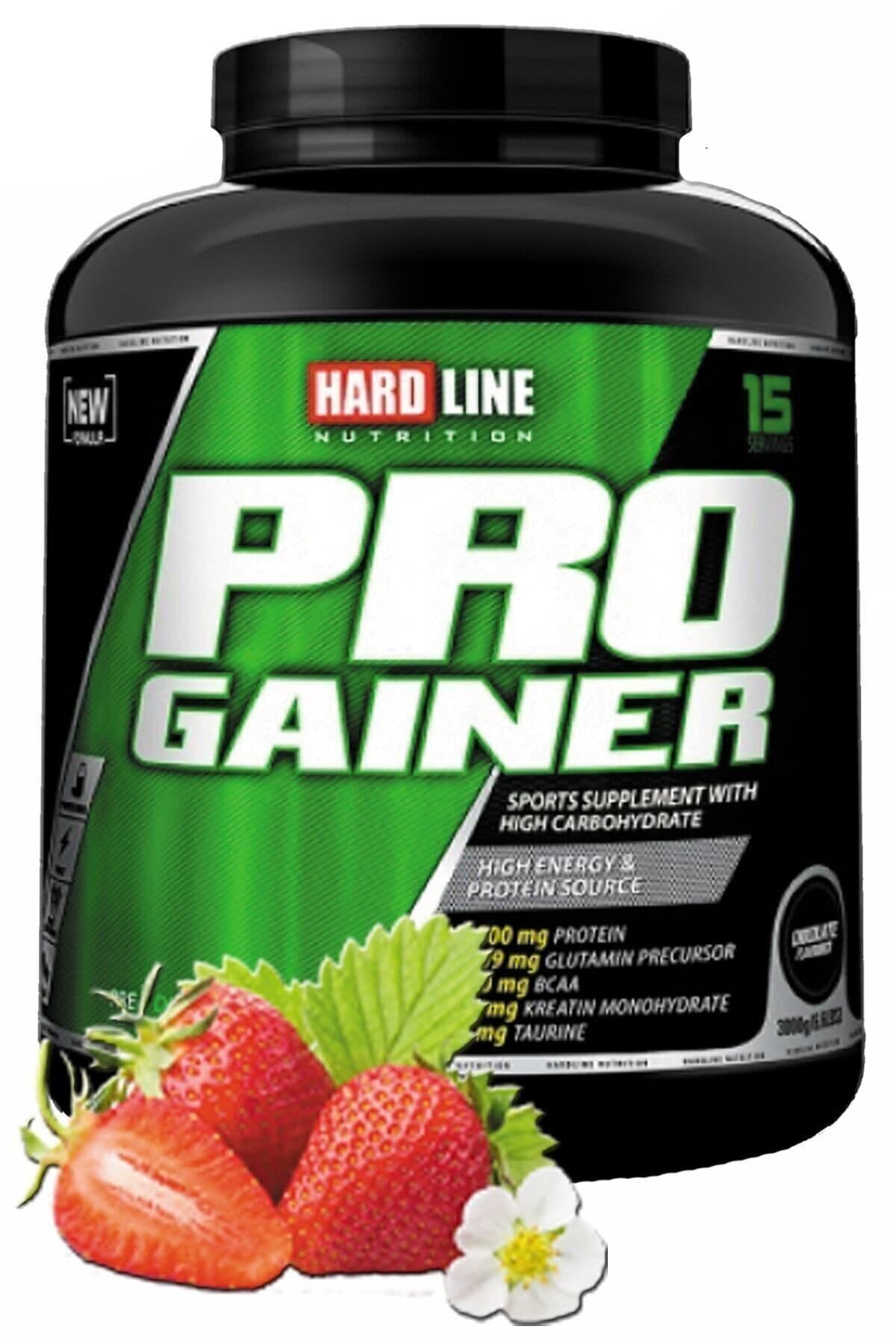 پودر کربوهیدرات گینر Hardline با طعم توتفرنگی مدل Progainer 3000 Gr پودر کربوهیدرات گینر Hardline با طعم توتفرنگی مدل Progainer 3000 Gr