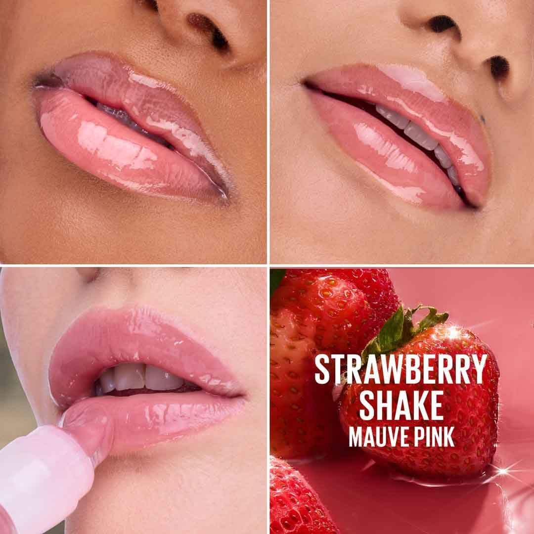 برق لب مرطوبکننده و بسیار براق MAYBELLINE New York مدل 06 Strawberry Shake برق لب مرطوبکننده و بسیار براق MAYBELLINE New York مدل 06 Strawberry Shake
