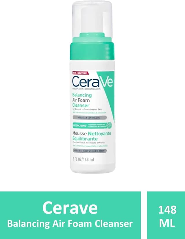 پاککننده فوم صورت CeraVe مدل Balancing Air Foam 148 ml پاککننده فوم صورت CeraVe مدل Balancing Air Foam 148 ml