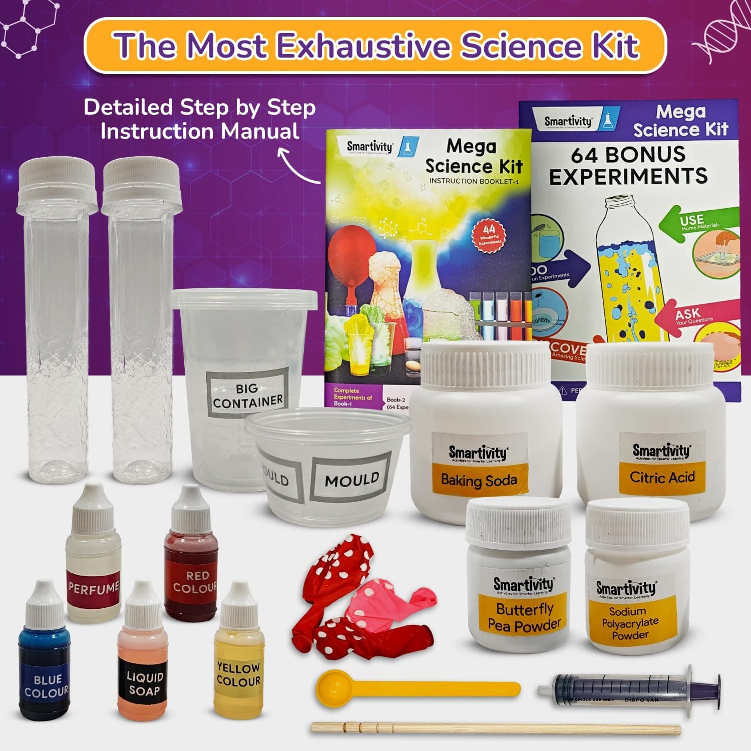 کیت آزمایشهای علمی کودکان Smartivity مدل Mega Science Kit کیت آزمایشهای علمی کودکان Smartivity مدل Mega Science Kit