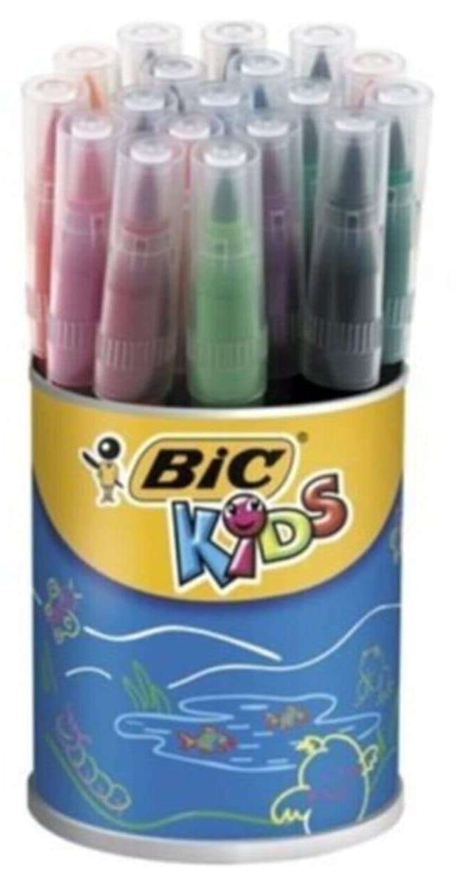 ماژیک نقاشی نوکقلممو کودک Bic Kids Visaquarelle بسته 18 عددی ماژیک نقاشی نوکقلممو کودک Bic Kids Visaquarelle بسته 18 عددی