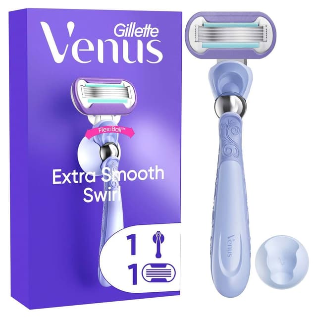 خودتراش Gillette Venus Extra Smooth Swirl بههمراه سری یدک خودتراش Gillette Venus Extra Smooth Swirl بههمراه سری یدک