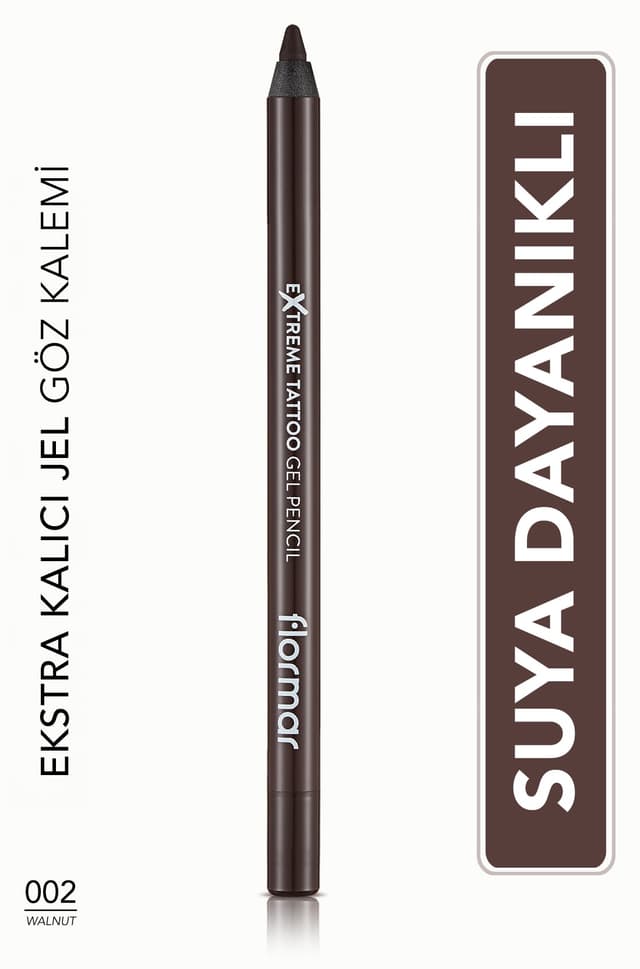 مداد ژلی چشم ضد آب Flormar قهوهای تیره مدل Extreme Tattoo Gel Pencil 002 گردویی مداد ژلی چشم ضد آب Flormar قهوهای تیره مدل Extreme Tattoo Gel Pencil 002 گردویی