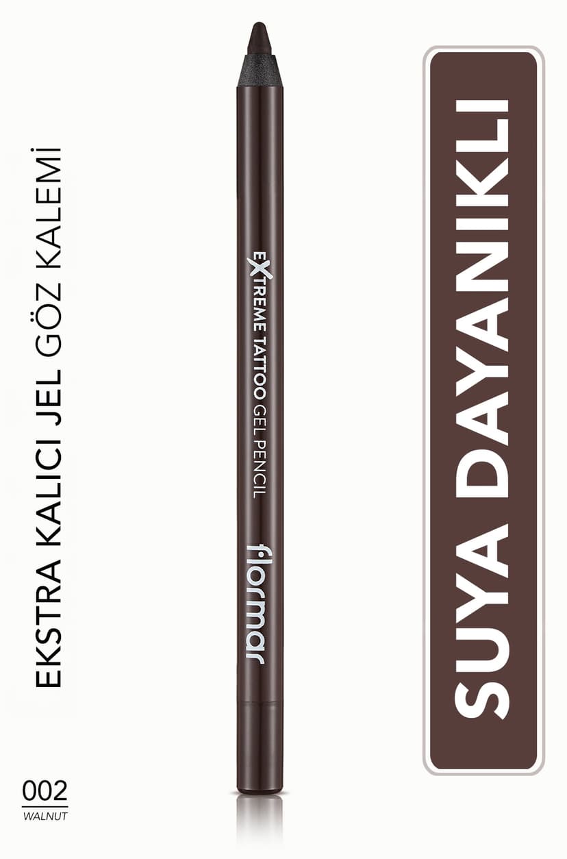 مداد ژلی چشم ضد آب Flormar قهوهای تیره مدل Extreme Tattoo Gel Pencil 002 گردویی مداد ژلی چشم ضد آب Flormar قهوهای تیره مدل Extreme Tattoo Gel Pencil 002 گردویی