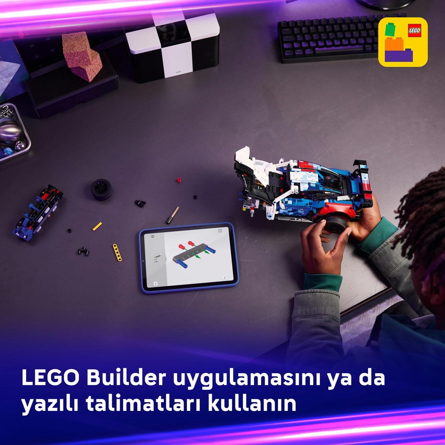 لگو Technic BMW M4 GT3 EVO ماشین مسابقهای مدل 42226 لگو Technic BMW M4 GT3 EVO ماشین مسابقهای مدل 42226