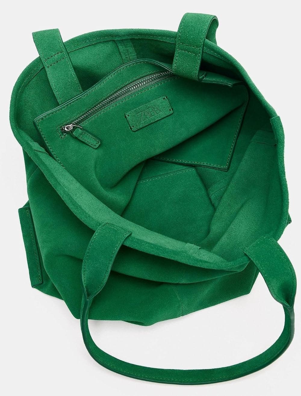 کیف توت زنانه Zara جیر سبز سایز استاندارد کیف توت زنانه Zara جیر سبز سایز استاندارد