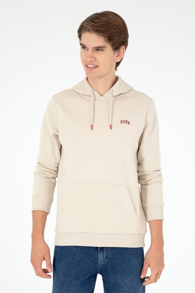 سوئیشرت مردانه U.S. Polo Assn. کلاهدار کرکی رنگ سنگی مدل 50295176-VR049 سوئیشرت مردانه U.S. Polo Assn. کلاهدار کرکی رنگ سنگی مدل 50295176-VR049
