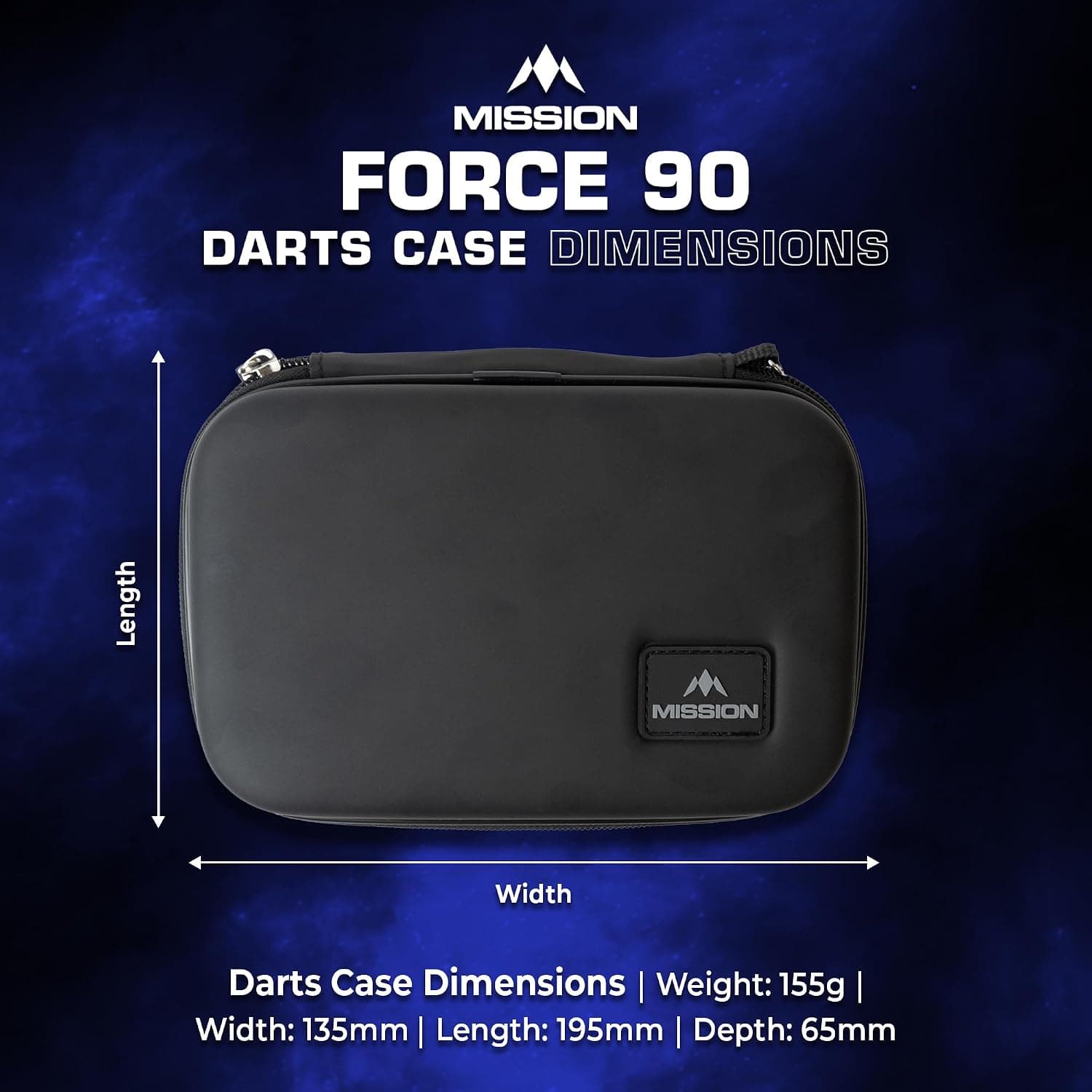 کیف نگهداری دارت Mission Darts مشکی مدل Force 90 EVA کیف نگهداری دارت Mission Darts مشکی مدل Force 90 EVA