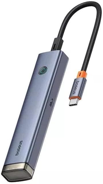 هاب 6-Port Baseus سری UltraJoy مدل AIR خاکستری فضایی هاب 6-Port Baseus سری UltraJoy مدل AIR خاکستری فضایی