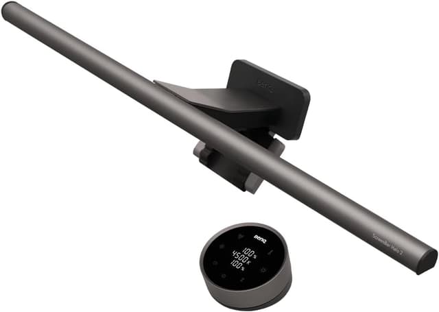 چراغ LED مانیتور BenQ با کنترل بیسیم و تنظیم روشنایی و دمای رنگ مدل ScreenBar Halo 2 چراغ LED مانیتور BenQ با کنترل بیسیم و تنظیم روشنایی و دمای رنگ مدل ScreenBar Halo 2