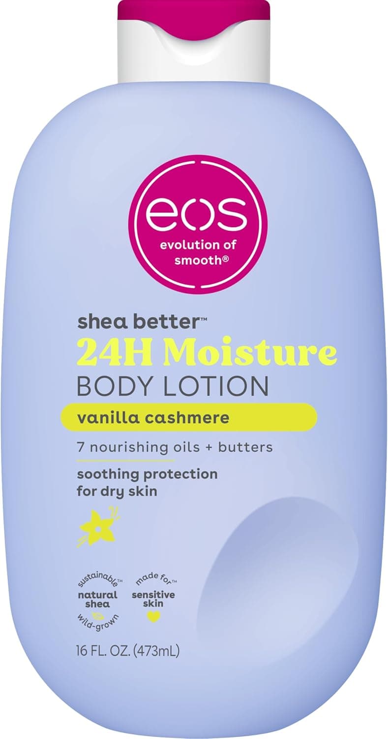 لوسیون بدن eos Shea Better Body وانیل کشمیر آبرسانی ۲۴ ساعته 16 fl oz لوسیون بدن eos Shea Better Body وانیل کشمیر آبرسانی ۲۴ ساعته 16 fl oz