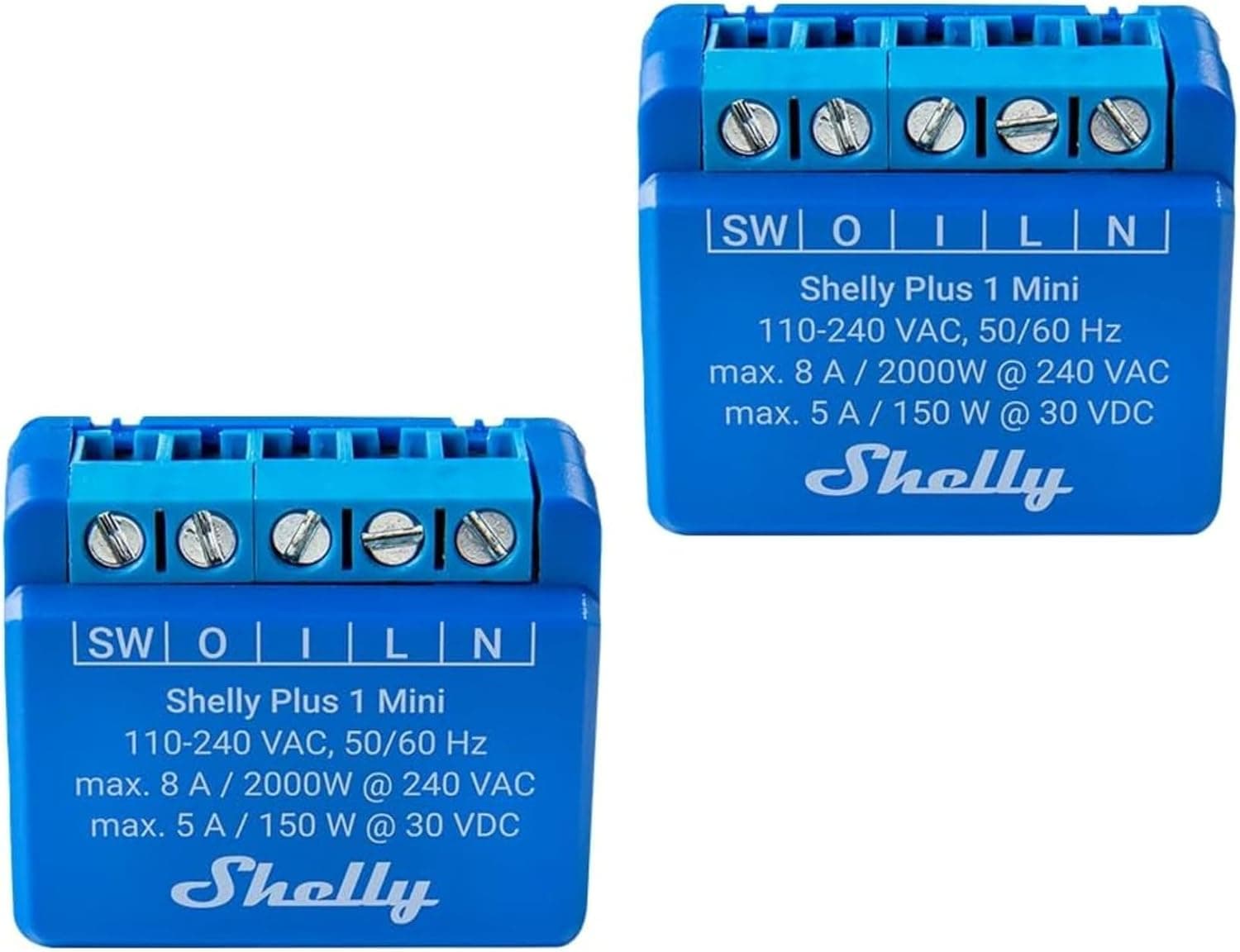 رله هوشمند Shelly Plus 1 Mini وایفای بلوتوث 1 کانال 8 A بسته 2 رله هوشمند Shelly Plus 1 Mini وایفای بلوتوث 1 کانال 8 A بسته 2