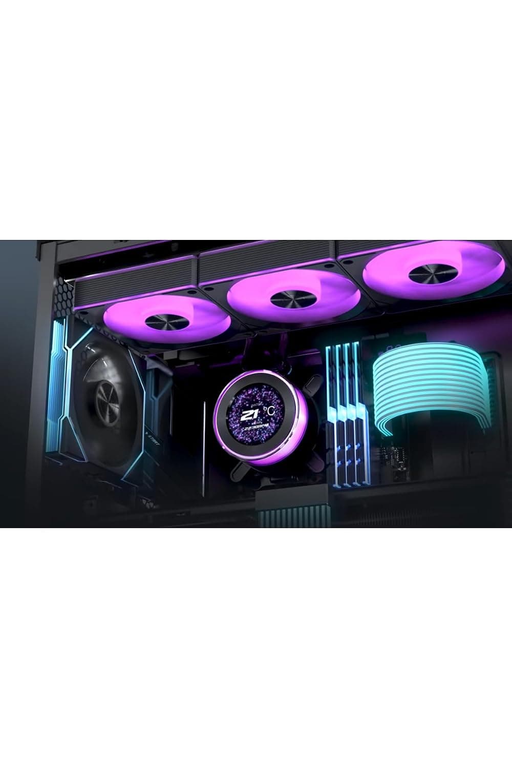 خنککننده مایع Lian Li مشکی با رادیاتور 360mm مدل HydroShift II LCD-C 360R خنککننده مایع Lian Li مشکی با رادیاتور 360mm مدل HydroShift II LCD-C 360R