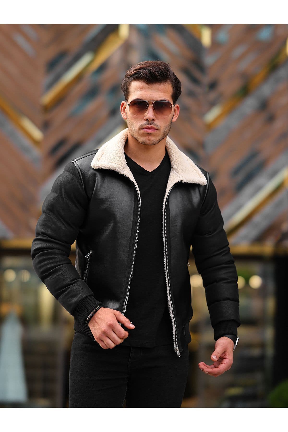 کاپشن مردانه BOYS MANS چرم پفی زمستانی کاپشن مردانه BOYS MANS چرم پفی زمستانی