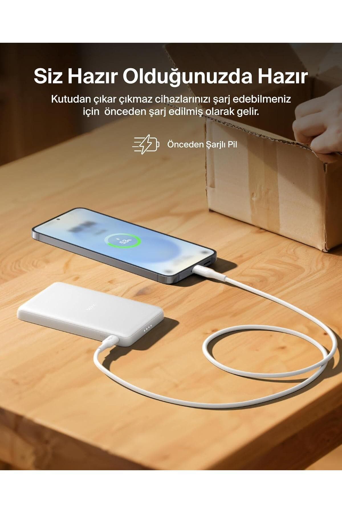پاوربانک بیسیم باریک Belkin BoostCharge با ظرفیت 5.000 mAh سازگار با MagSafe سفید 15W مدل BPD010HQWH پاوربانک بیسیم باریک Belkin BoostCharge با ظرفیت 5.000 mAh سازگار با MagSafe سفید 15W مدل BPD010HQWH
