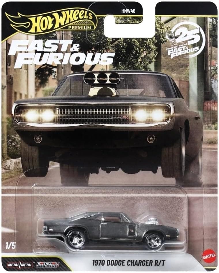 ماشین اسباببازی Hot Wheels سری Premium ویژه 25 سالگی Fast & Furious 1970 Dodge Charger R/T مدل HNW46 - JHW74 ماشین اسباببازی Hot Wheels سری Premium ویژه 25 سالگی Fast & Furious 1970 Dodge Charger R/T مدل HNW46 - JHW74