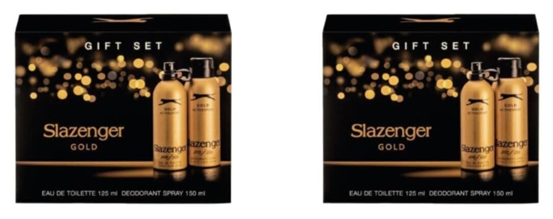 ست ادکلن مردانه Slazenger ACTİVE SPORT GOLD EDT 2×125ml به همراه دئودورانت 2×150ml جعبه هدیه ست ادکلن مردانه Slazenger ACTİVE SPORT GOLD EDT 2×125ml به همراه دئودورانت 2×150ml جعبه هدیه