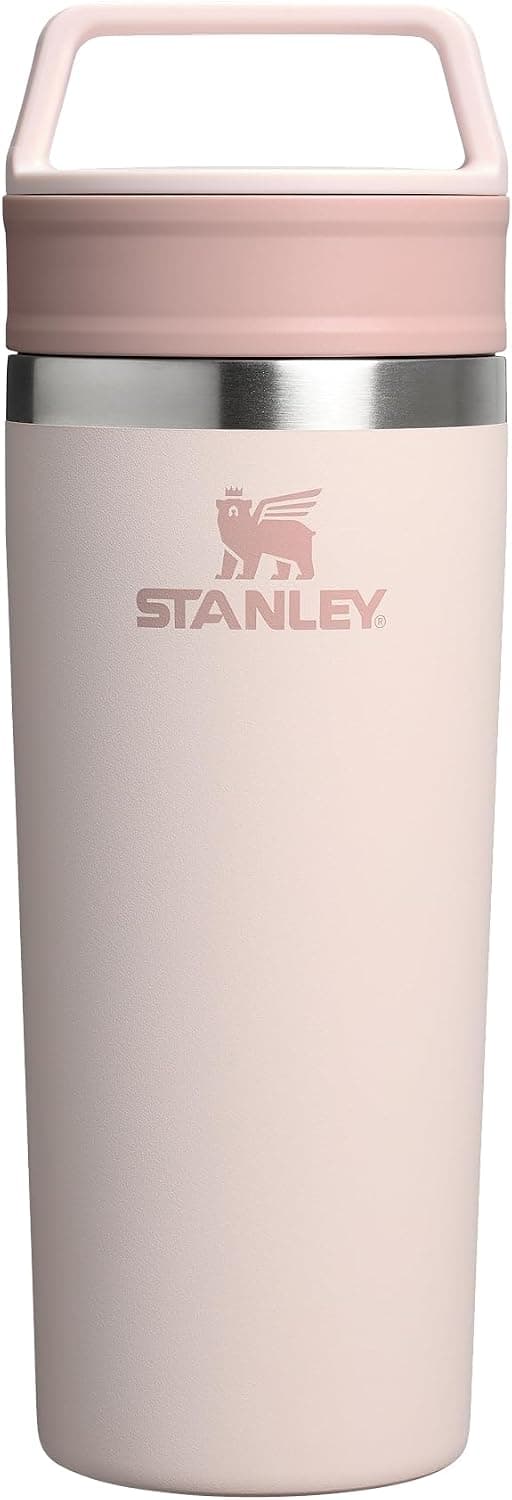 ترموس لیوانی Stanley Café-to-Go ظرفیت 0.47 Litre فولاد ضدزنگ صورتی کوارتز ترموس لیوانی Stanley Café-to-Go ظرفیت 0.47 Litre فولاد ضدزنگ صورتی کوارتز
