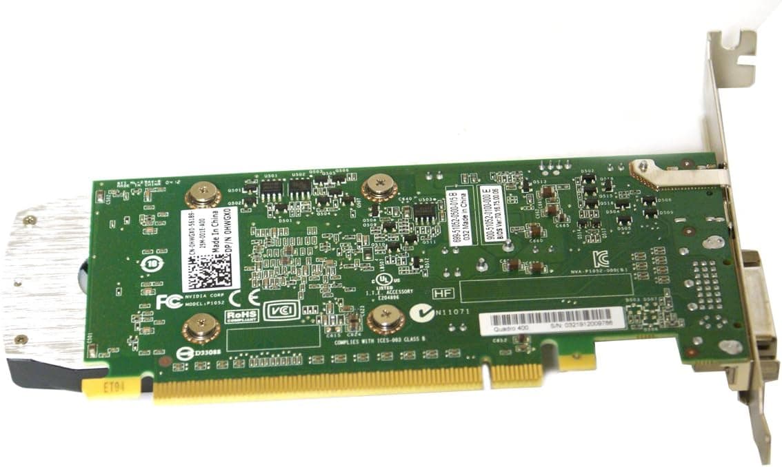 کارت گرافیک NVIDIA Quadro 400 با حافظه 512MB DDR3 مدل 0HWGX0 کارت گرافیک NVIDIA Quadro 400 با حافظه 512MB DDR3 مدل 0HWGX0