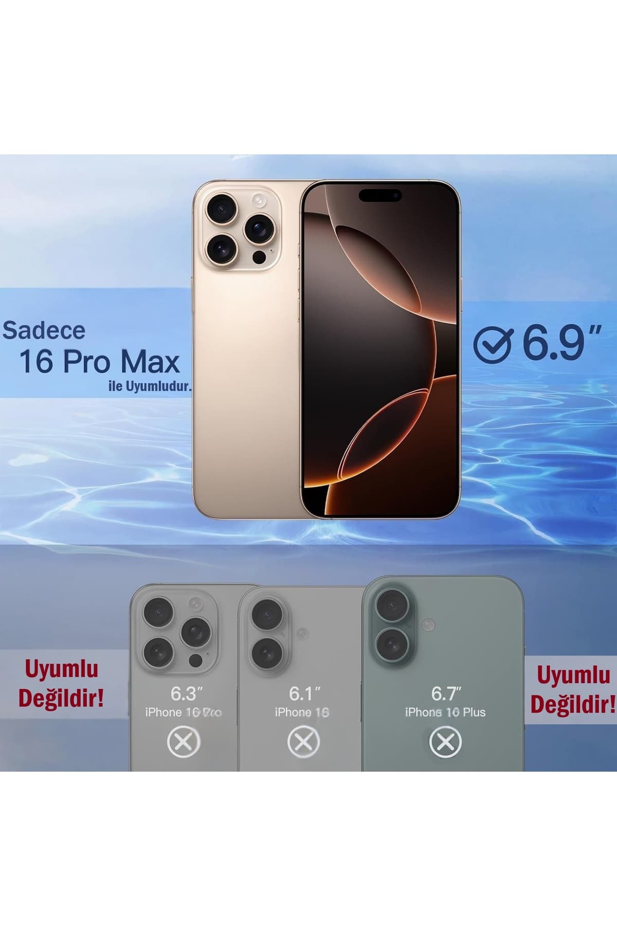 محافظ صفحهنمایش EVAX شیشه حرارتدیده HD مقاوم در برابر شکستگی مناسب iPhone 16 Pro Max بسته 3تایی محافظ صفحهنمایش EVAX شیشه حرارتدیده HD مقاوم در برابر شکستگی مناسب iPhone 16 Pro Max بسته 3تایی