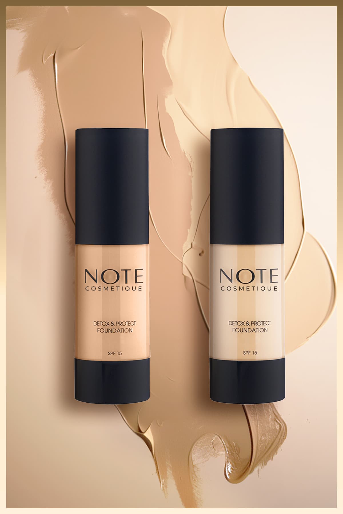 فوندشن Note Cosmetics Detox & Protect پوشش بالا ساتن SPF 15 بژ متوسط 03 فوندشن Note Cosmetics Detox & Protect پوشش بالا ساتن SPF 15 بژ متوسط 03
