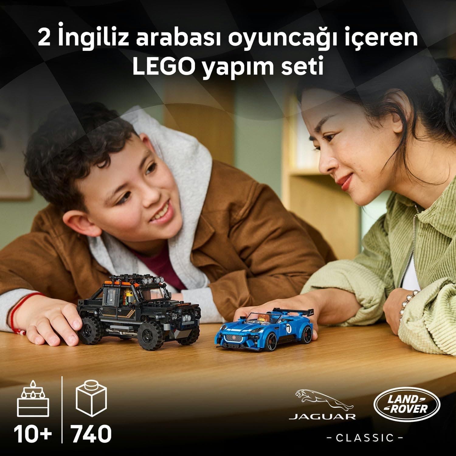 مجموعه لگو LEGO Speed Champions Jaguar Project 7 و Land Rover Defender 77264 مجموعه لگو LEGO Speed Champions Jaguar Project 7 و Land Rover Defender 77264