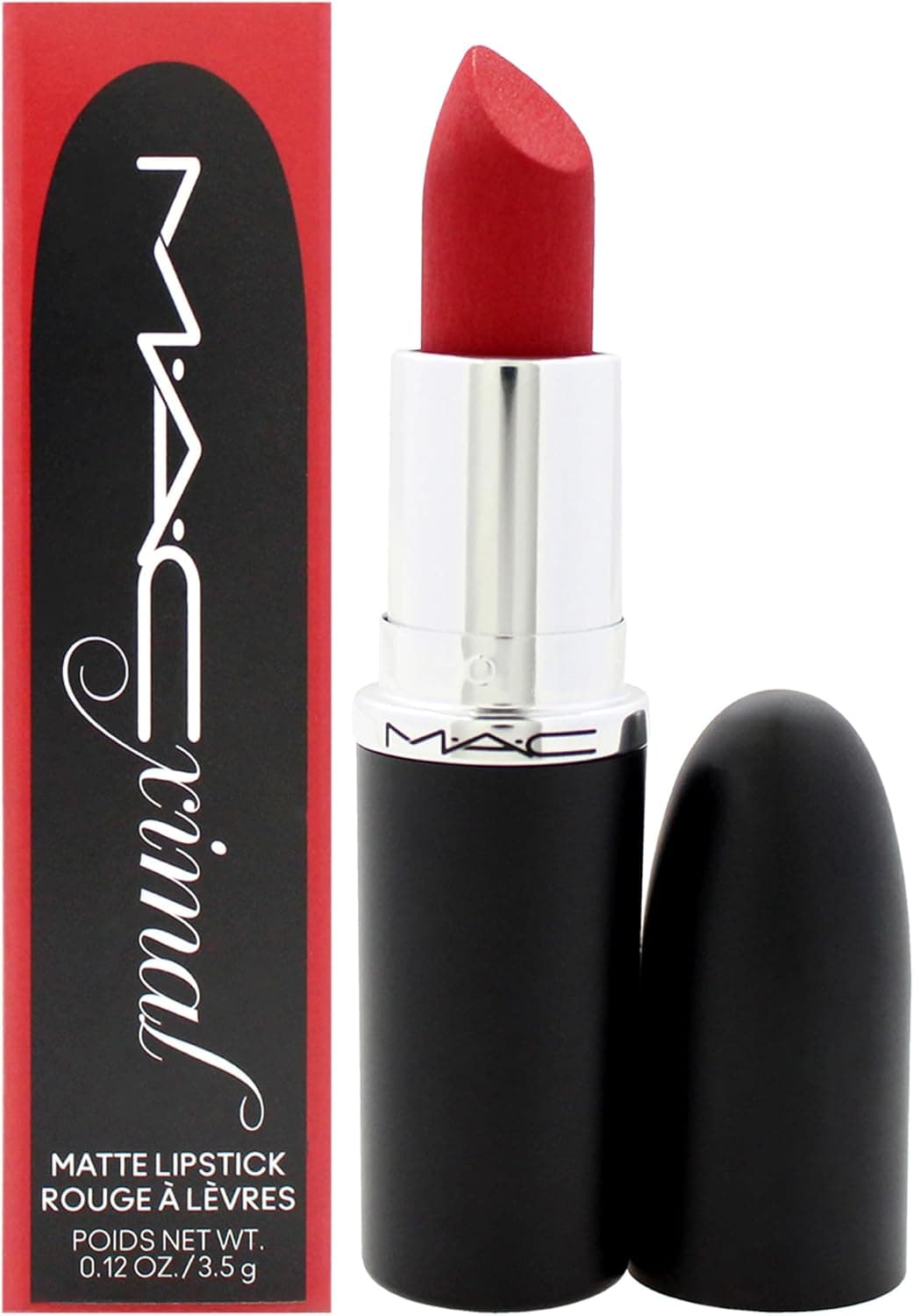 رژ لب مات ابریشمی MAC مدل Macximal Silky Matte شماره Russian Red 3.5g رژ لب مات ابریشمی MAC مدل Macximal Silky Matte شماره Russian Red 3.5g