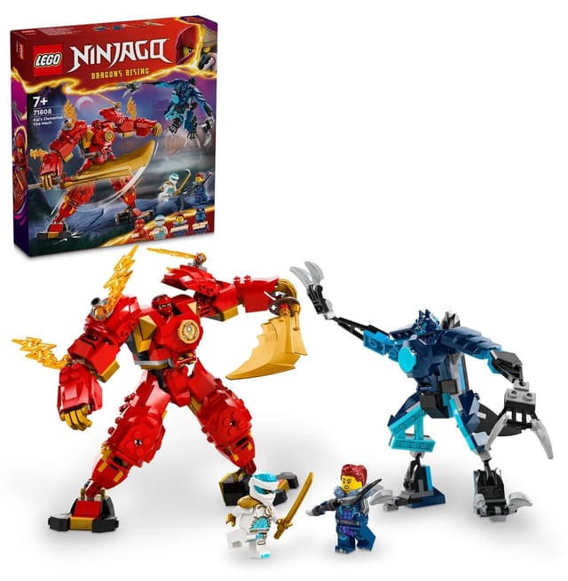 لگو 71808 NINJAGO ربات عنصر آتش Kai از، مجموعه ساختنی 322 قطعهای لگو 71808 NINJAGO ربات عنصر آتش Kai از، مجموعه ساختنی 322 قطعهای