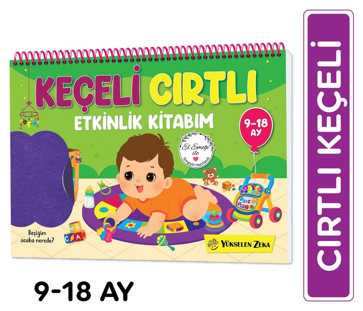 کتاب فعالیت yükselen zeka نخستین ولکرو و نمدی 9-18 ماه کتاب فعالیت yükselen zeka نخستین ولکرو و نمدی 9-18 ماه