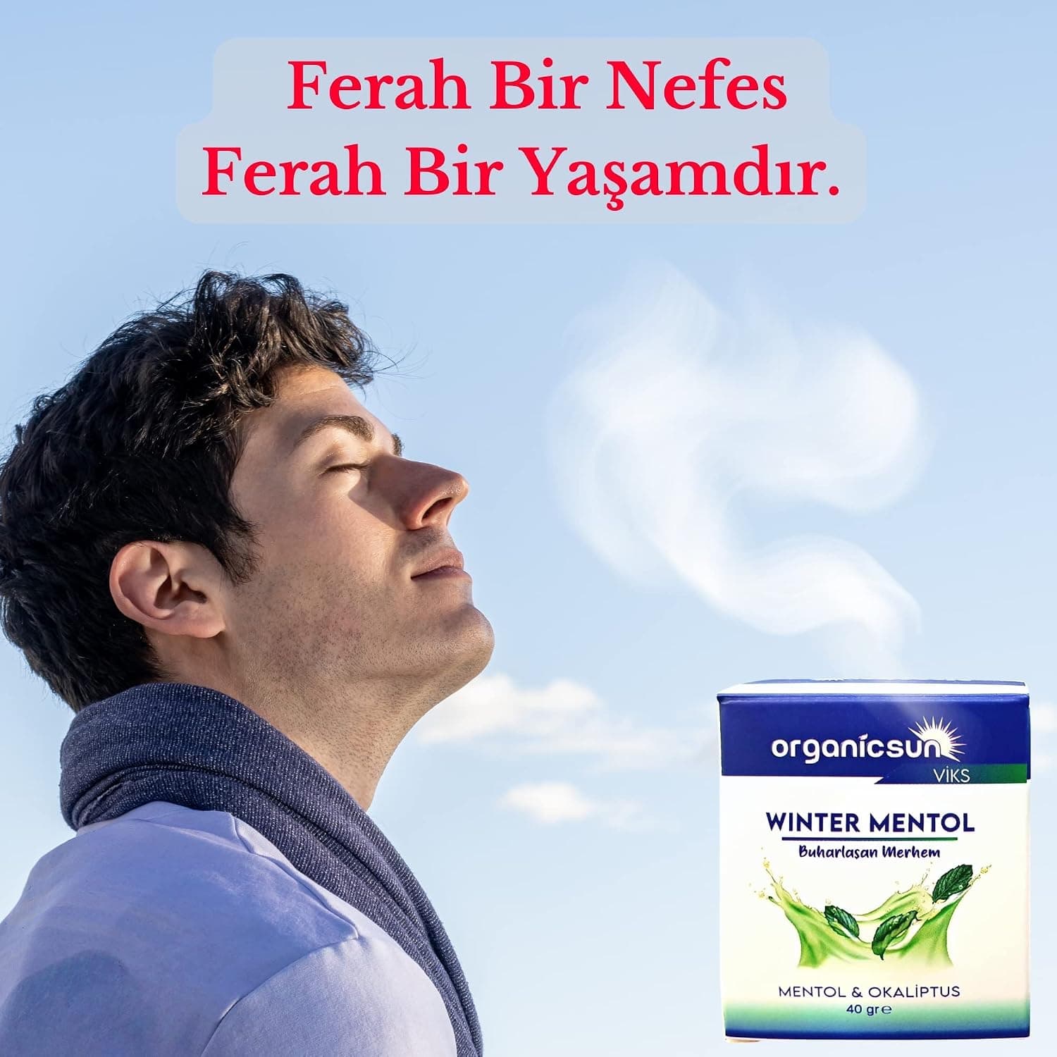 مرهم بخارشونده Organicsun Viks با منتول و اوکالیپتوس Winter Mentol 40 گرم مرهم بخارشونده Organicsun Viks با منتول و اوکالیپتوس Winter Mentol 40 گرم