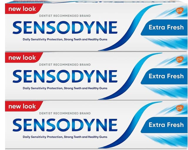 خمیردندان خانوادگی Sensodyne با محافظت روزانه از حساسیت دندان و سلامت لثه 75 ml X 3 خمیردندان خانوادگی Sensodyne با محافظت روزانه از حساسیت دندان و سلامت لثه 75 ml X 3