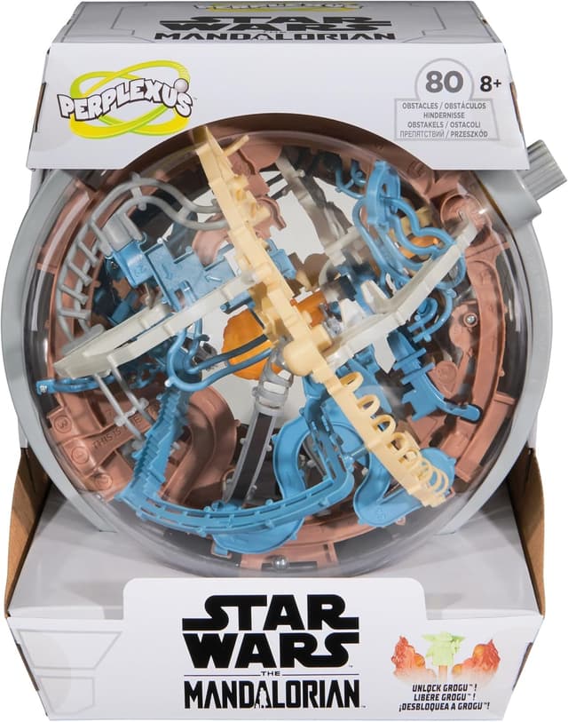 بازی هزارتوی سه بعدی توپکی Spin Master Games Perplexus Star Wars - The Mandalorian با 80 مانع کهکشانی و دستگیره چرخشی، مناسب 8 سال به بالا بازی هزارتوی سه بعدی توپکی Spin Master Games Perplexus Star Wars - The Mandalorian با 80 مانع کهکشانی و دستگیره چرخشی، مناسب 8 سال به بالا