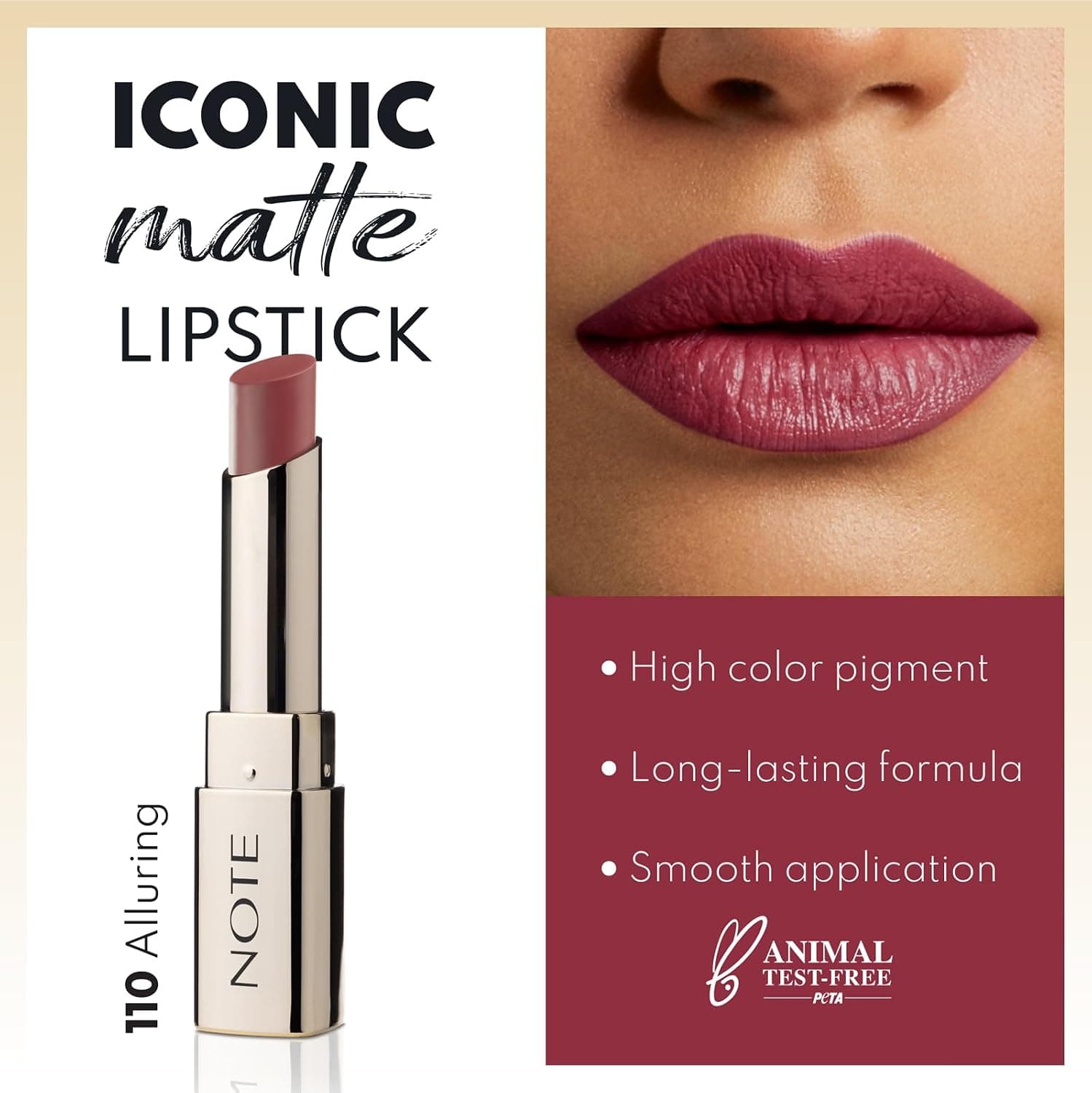 رژ لب مات Note مدل 110 Alluring قرمز رژ لب مات Note مدل 110 Alluring قرمز