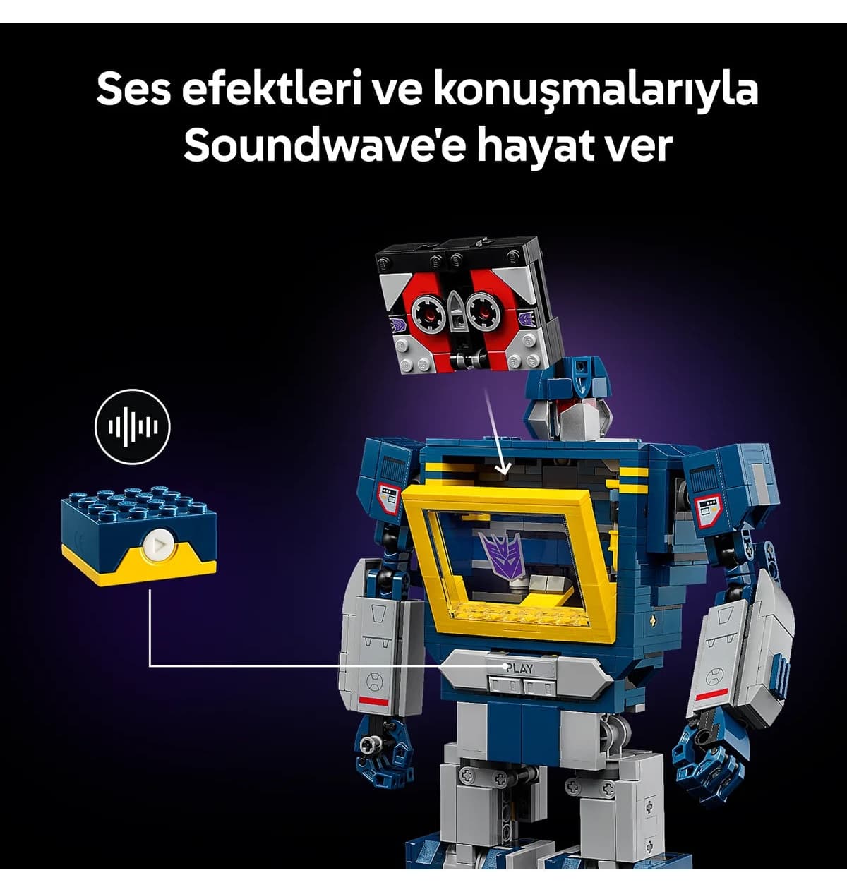 لگو Icons Transformers Soundwave مدل 10358 با 1505 قطعه لگو Icons Transformers Soundwave مدل 10358 با 1505 قطعه