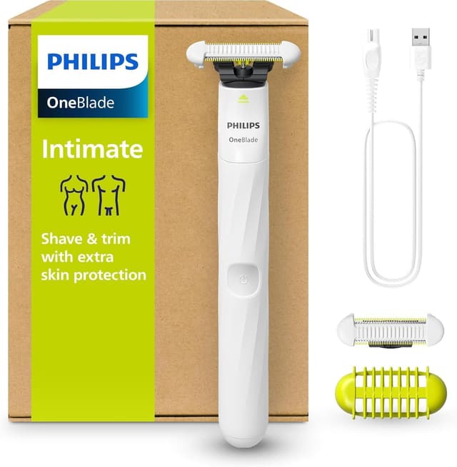 ماشین اصلاح برقی مردانه PHILIPS OneBlade تریمر ناحیه حساس مدل QP1924/30 سفید ماشین اصلاح برقی مردانه PHILIPS OneBlade تریمر ناحیه حساس مدل QP1924/30 سفید