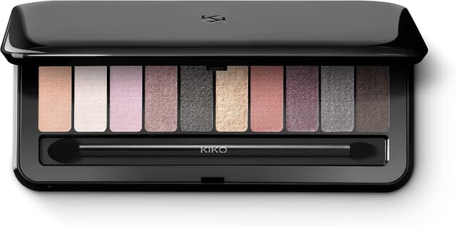 پالت سایه چشم Kiko Milano شامل ۱۰ رنگ مرواریدی، مات و متالیک مدل 01 پالت سایه چشم Kiko Milano شامل ۱۰ رنگ مرواریدی، مات و متالیک مدل 01