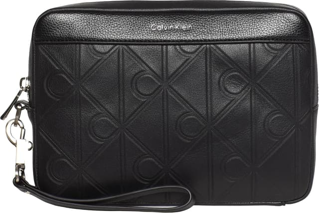 کیف پاؤچ Calvin Klein XL Emblem AOP Embo SS مشکی تکسایز مدل UB1 کیف پاؤچ Calvin Klein XL Emblem AOP Embo SS مشکی تکسایز مدل UB1